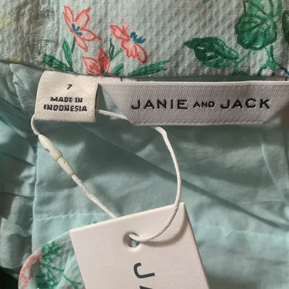 JANIE & JACK Cotton Ditsy Floral Easter Dress size 7 - Picture 10 of 10